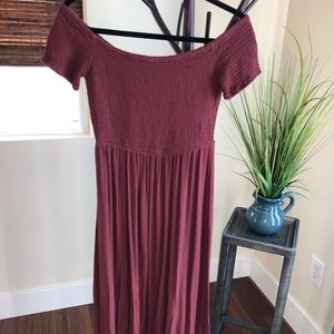 Roxy off the shoulder dress.